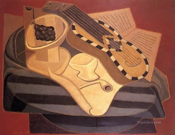 la guitarra con incrustaciones 1925 Juan Gris Pinturas al óleo